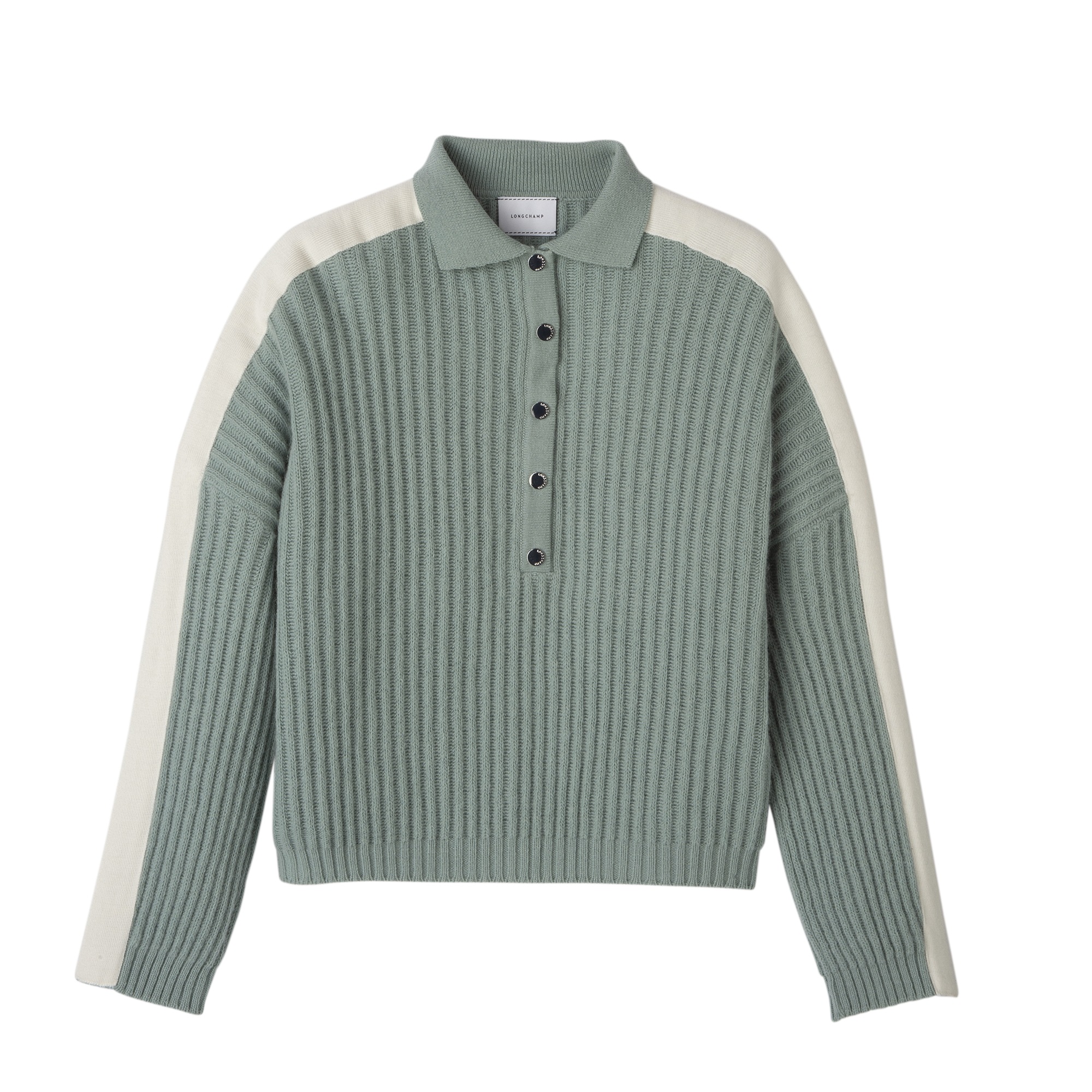 Polo collar jumper, Celadon - View 1 of
4 - zoom in null Polo collar jumper, Celadon