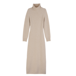 Long dress , Ecru - Knit